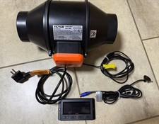 VEVOR 25W  Rohrventilator Abluftventilator Inline-Kanalventilator  Feucht/Temp S