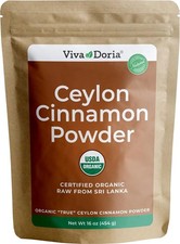 Canela De Ceilan Organica En Polvo, 100 % Cruda De Sri Lanka, 16 Oz (Paquete...