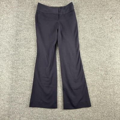 Express Dress Pants Womens 0R Black Editor Twill Stretch Work Career Office