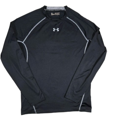 Under Armour Compression Langarm T-Shirt Schwarz Herren 2XL