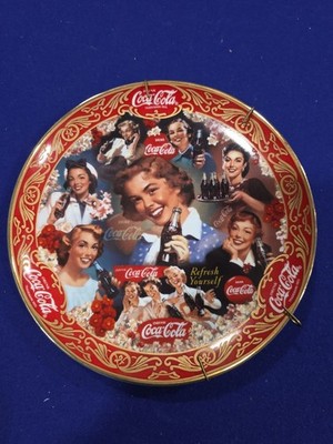 COCA-COLA FABULOUS 50 ULTRA RARE FINE PORCELAIN PLATE #RA6012