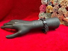 Non Magnetic Hematite Beaded Bracelet with Round Rectangular Beads