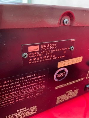 Sansui BA-3000 2 Channel Power Amplifier for sale online | eBay