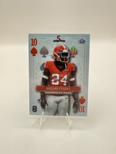 Wild Card 2024 Stacked Deck Malaki Starks Ten of Diamonds 1/1 Blue SDJD-MSN