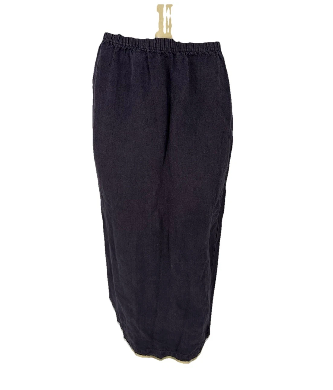 Cut Loose Small Women Pull On Linen Maxi Skirt Back Slit Boho Legenlook 11-32