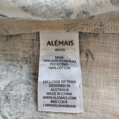 Alemais Casa Shirtdress Size 14 AU 10 US Relaxed Fit Linen Midi