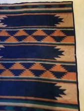 Vtg Biederlack Blanket Throw Sleeping Bag Native Tribal Aztec Southwest USA Made