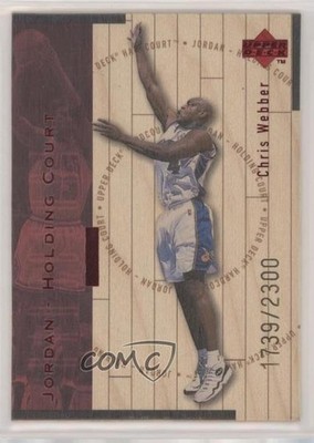 1998 Hardcourt Holding Court Red /2300 Michael Jordan Chris Webber #J29 HOF 1z8