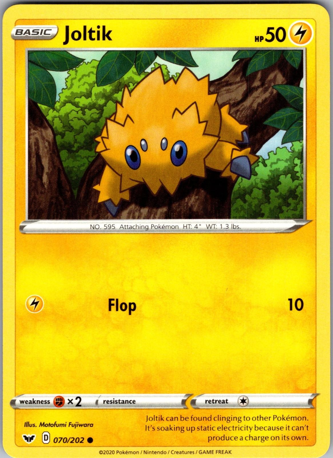 Joltik Sword & Shield 070/202 Common Pokemon Near Mint