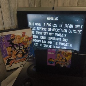 KOF 94 THE KING OF FIGHTERS 95 SNK NEO GEO AES Cartridge and Box, Working, Japan