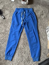 Figs Technical Collection Women  s XS Royal Blue Jogger Scrub Pants Stretch