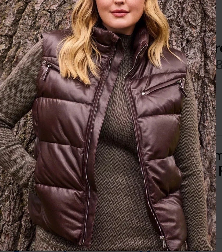 Lauren Ralph Lauren Leather Outer Shell Vests for Women for sale