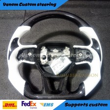 Carbon Fiber Steering Wheel White Fit Dodge Charger Challenger Durango Srt 15 Carbon Fiber Steering Wheel White Fit Dodge Charger Challenger Durango Srt 15