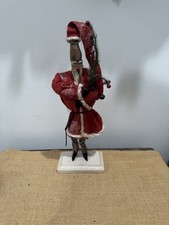 Vintage Primitive Folk Art Santa Beautiful Piece Handcrafted