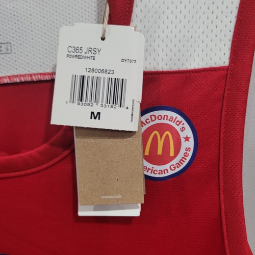 NWT Adidas McDonalds All American High School Mark Mitchell 25 Jersey Men M Duke - Picture 4 of 12