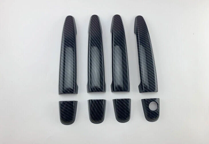 Cubierta de manija de puerta lateral de fibra de carbono ABS para Lexus RX330/RX350/GX470 2005-09 Foto 4 de 4