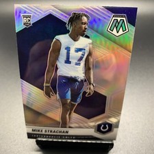 2021 Panini Mosaic #397 Mike Strachan Silver Prizm Rookie RC Indianapolis Colts