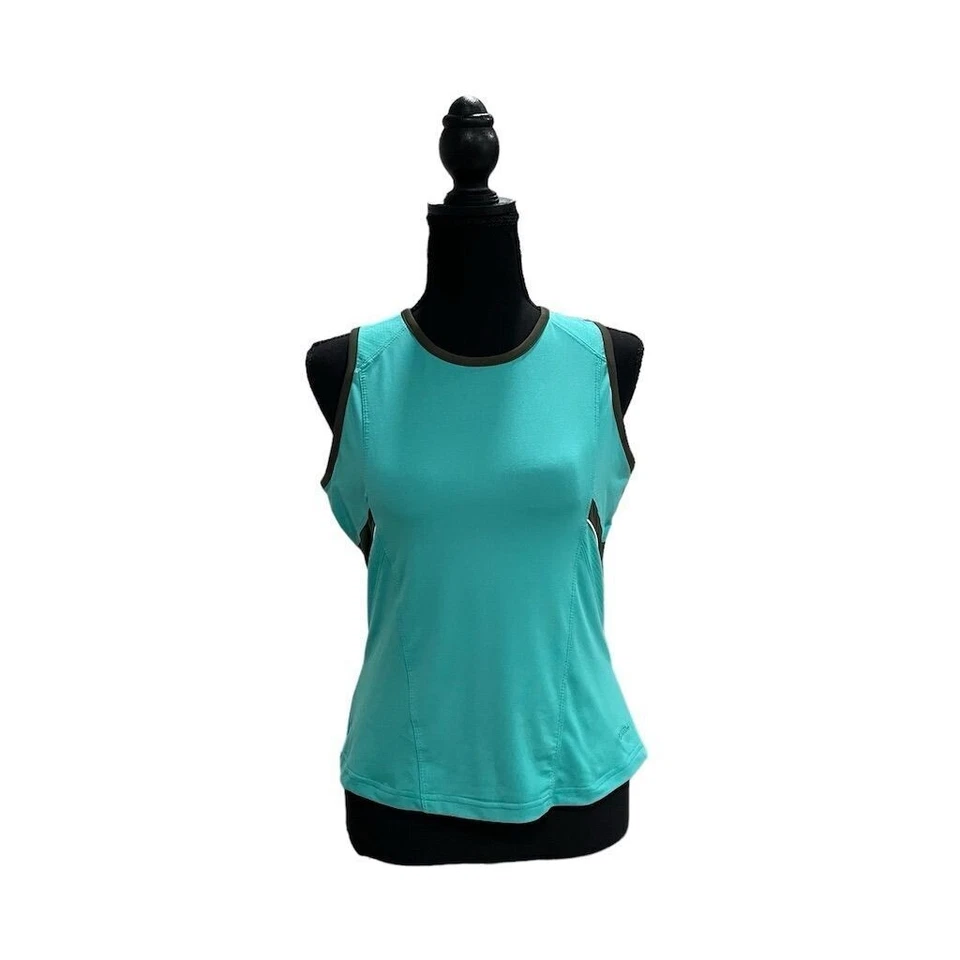 Camiseta sin mangas azul Bolle para mujer S atlética tenis malla absorbente de humedad Foto 4 de 4