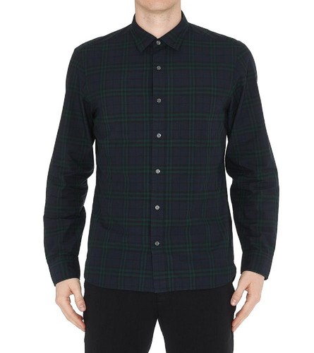 Blue Checked Cotton Shirt 
