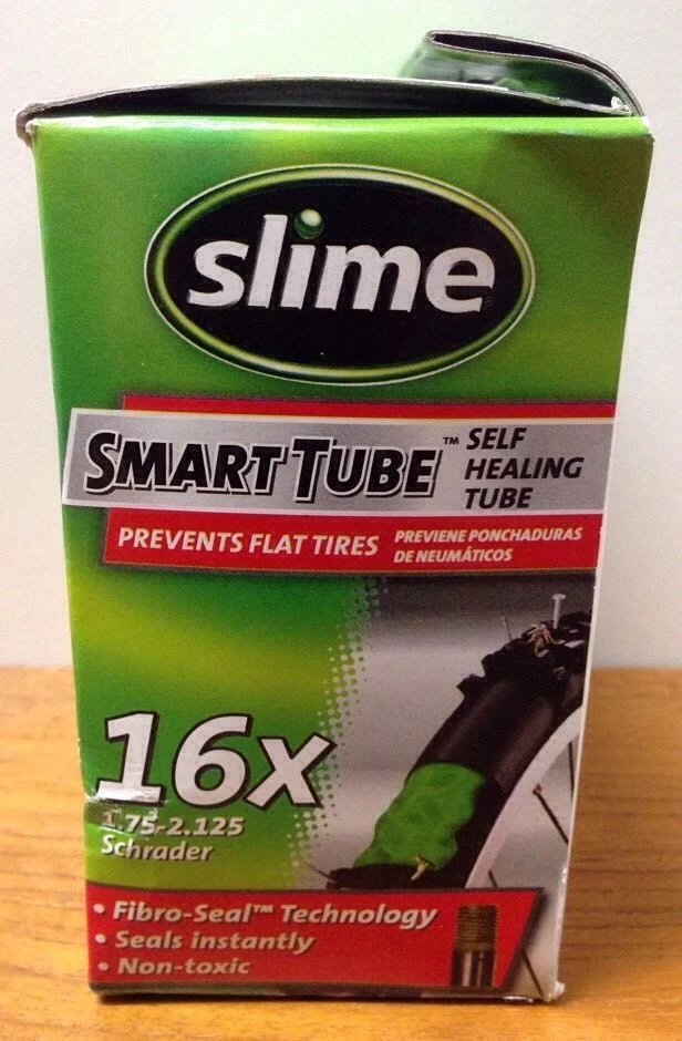 Slime Smart Tube Schrader Valve Bicycle Tube 16" x 1.75" -2.125" **NEW** - Image 4 of 4