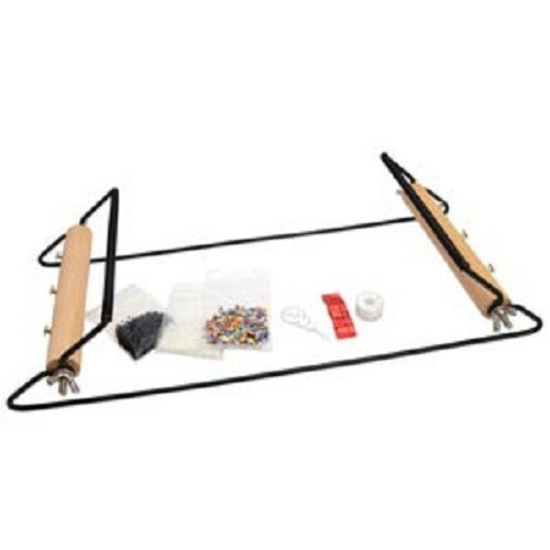 The Beadsmith Extra Wide Metal Bead Loom Kit Includes Extra Wide Loom