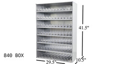 30" W 840 Pack Cigarette Tobacco Display Rack, Transparent Shelf