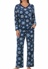 NEW Nautica Women's Lightweight 2 Piece Pajamas Set Size XL