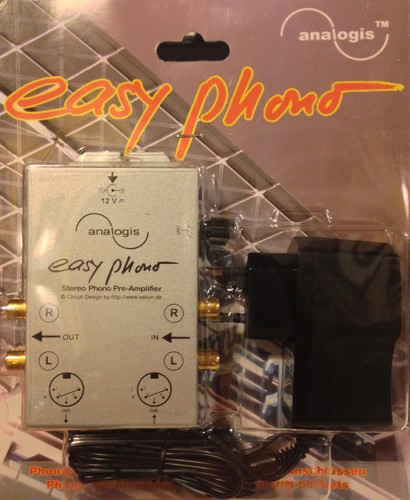 Stereo Phono Vorverstärker Entzerrer "Easy Phono" Analogis NEU Plattenspieler