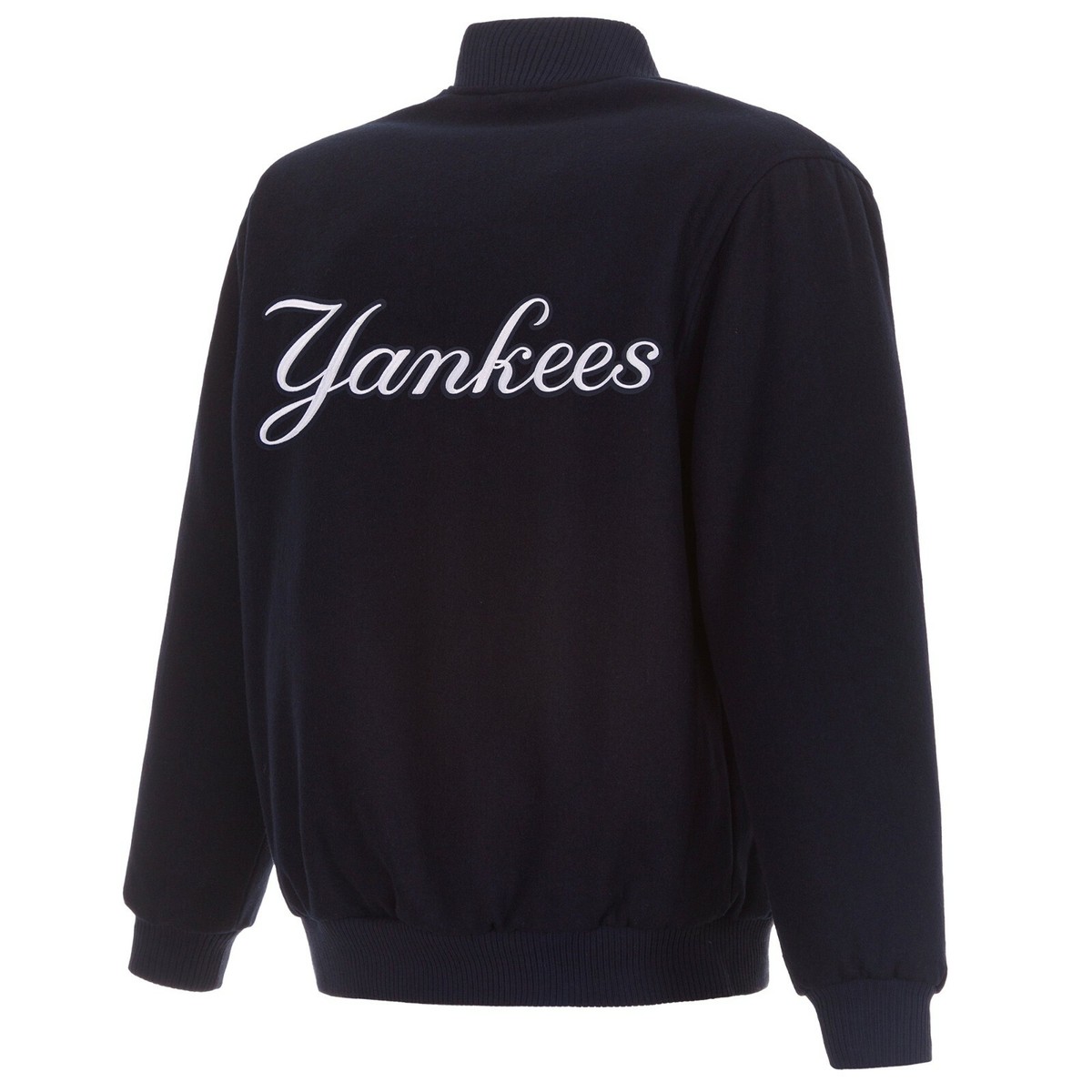 ウェア JH DESIGN YANKEES TWILL JAKET MLB New York Yankees JH Design Wool Reversible Jacket Navy