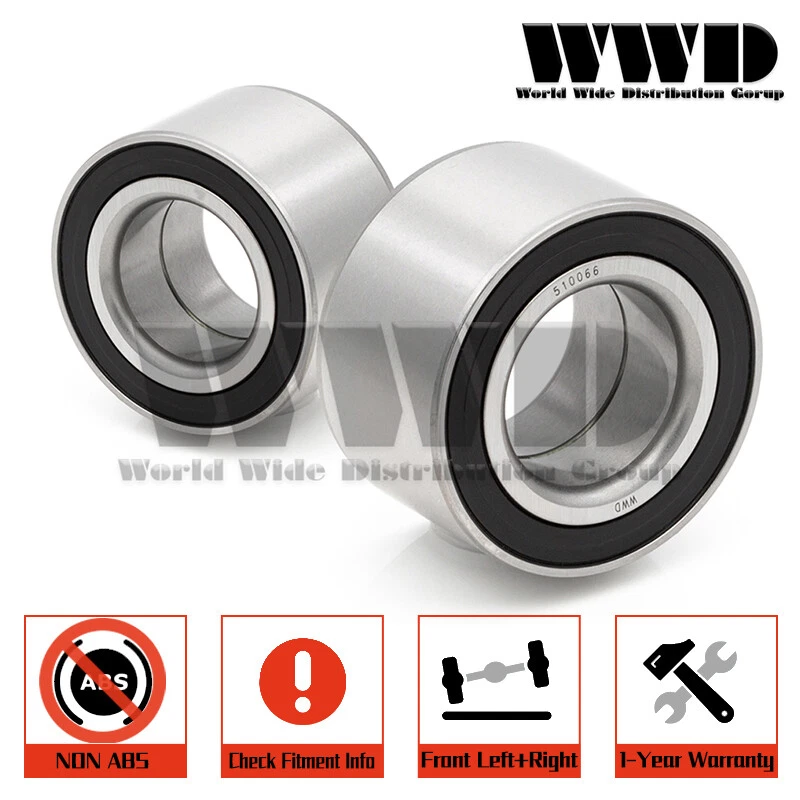 Par de cojinetes de rueda delantera para Isuzu I-Mark 1986-1989 y Pontiac Wave 2005-08 tracción delantera Foto 2 de 4