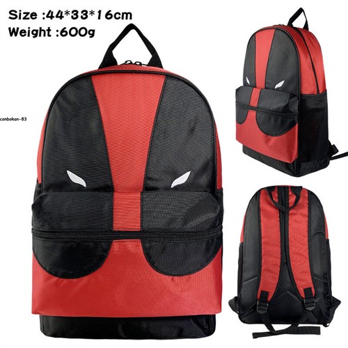 Deadpool Backpack Anime Marvel School Bag Batman Spiderman Rucksack ...
