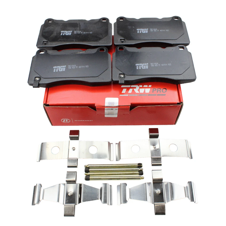 Pastillas de freno delanteras de cerámica TRW para Cadillac Chevy Ford Honda Pontiac Subaru Tesla Foto 3 de 4