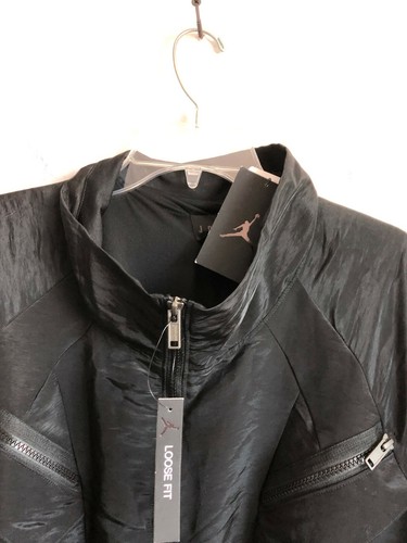 Jordan Brand CU1996-010 Black Nylon Blend Zip Front Flight Suit Jumpsuit 2XL - Picture 3 of 9