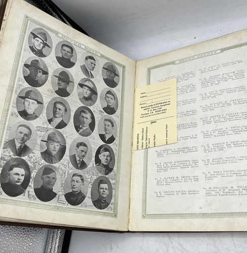 In the World War 1917 1918 1919 Brown County So. Dakota WWI Book - Picture 11 of 14
