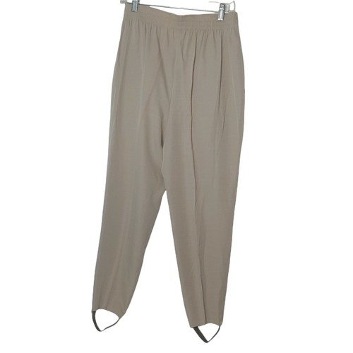 NOS Vintage NTW Counterparts Women's 14 Short Stirrup Pants Beige Elastic Button - Picture 2 of 10
