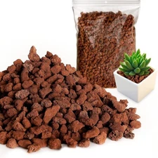 5 LBS lava particles, suitable for fire pits, gas grills, aquariums and plants