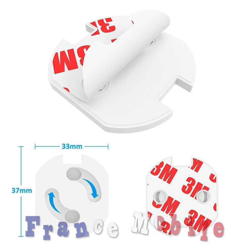 10 x Protection Couvre Cache Prise Electrique Pour Bébé Enfant Securité  Blanc