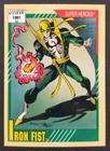 Iron Fist 1991 Superheroes Marvel Impel Card #28 (NM)