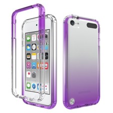 For ipod Touch 7 6 5 th Full Body Rugged Shockproof Gradient Clear Case Cover