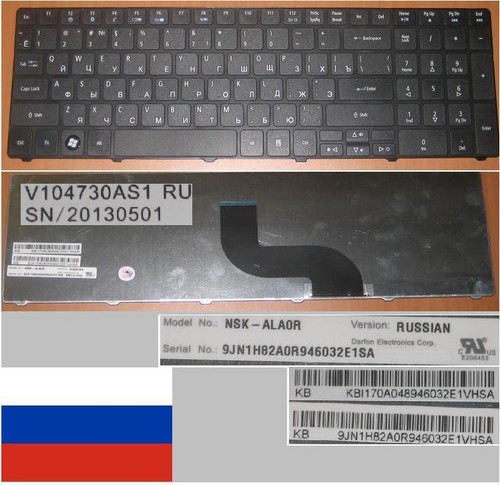 Tastiera ITALIANA compatibile con Acer 9J,N1H82,K0S 9J,N1H82,K0R 9J