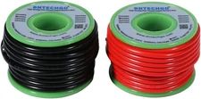BNTECHGO 18 Gauge PVC 1007 Solid Electric Wire Red and Black Each 20 Ft 18 AWG 1