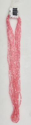 Half Hank of 10/0 Transparent 2 cut Seed Beads - Satin Light Pink