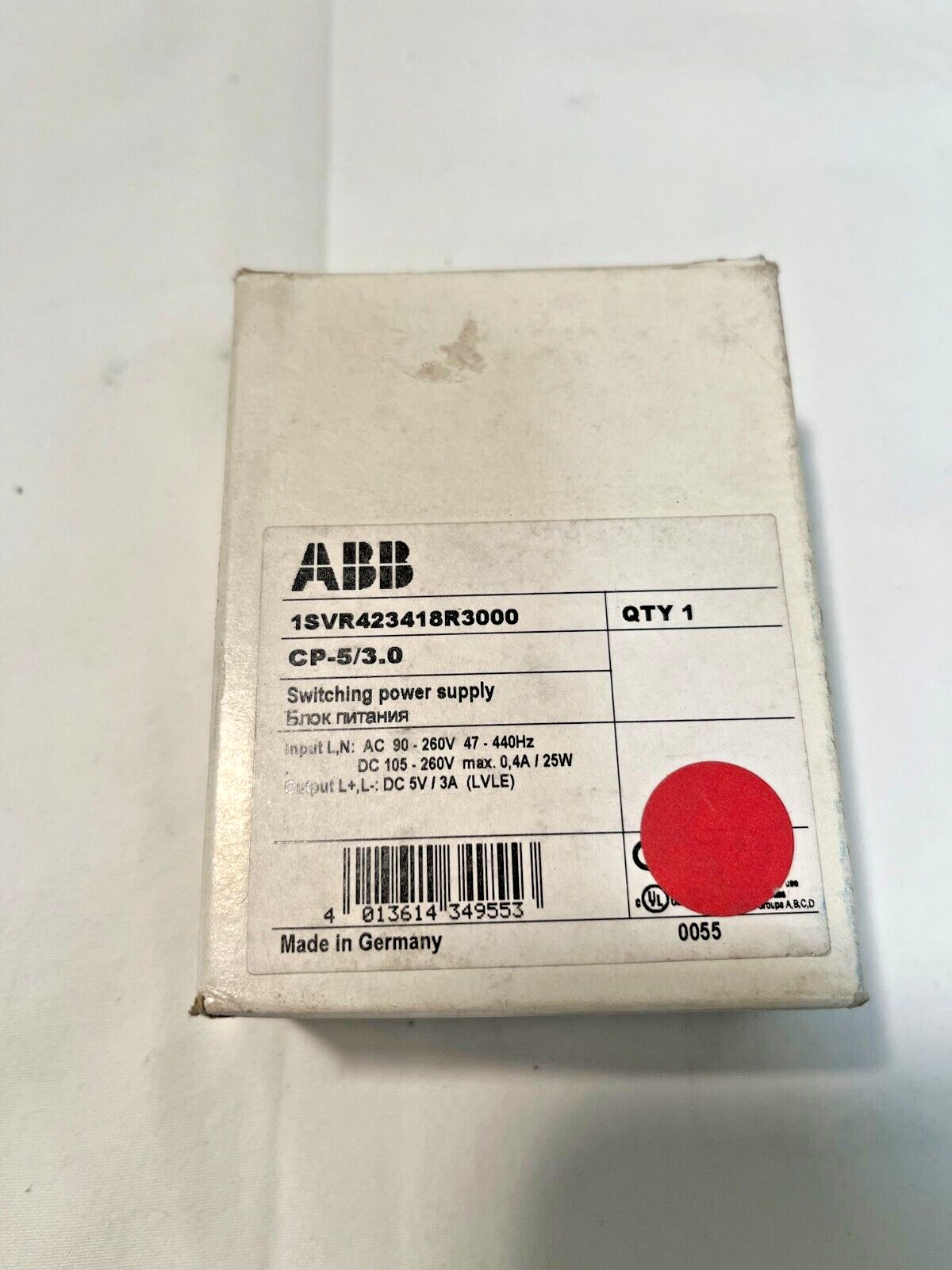 ABB 1SVR423418R3000 CP-5/3.0 Switching Power Supply