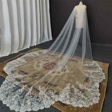 Lace Long Wedding Cloak 3.5m Shoulder Veil New Bride Wedding