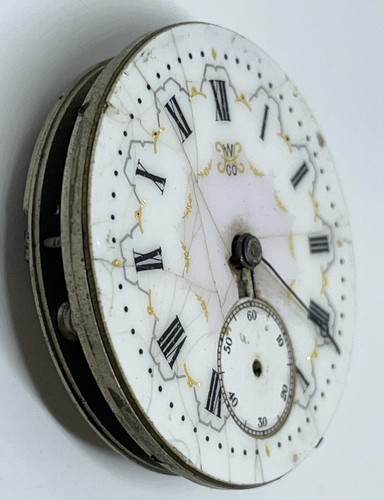 HAMPDEN POCKET WATCH MOVEMENT CANTON OHIO 17 Jewels 18s 1897 Does Not Run - Picture 2 of 17