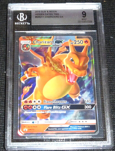 Charizard-GX graded BGS 9 for sale on eBay