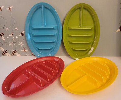 Parini 4 Pc Fiesta Mexican Food Plate Set Multicolored New Unboxed