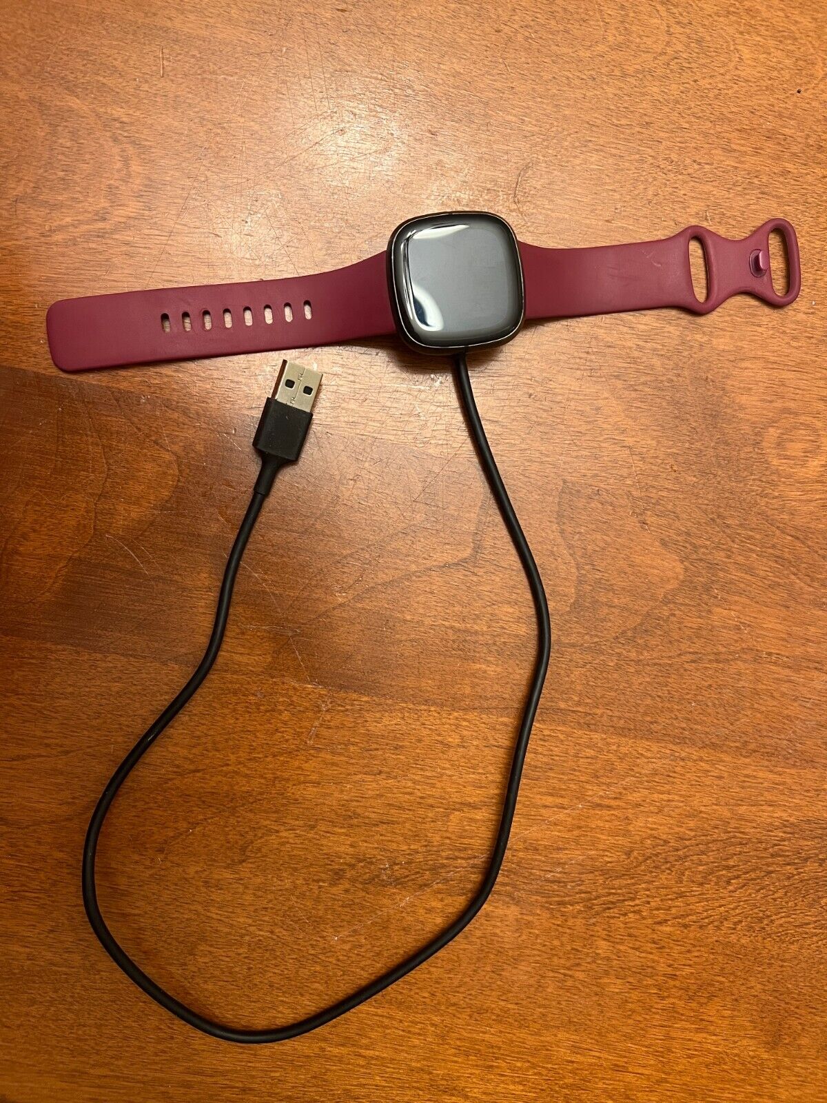 Fitbit Sense 2 Advanced Health & Fitness Tracker Smartwatch Silver With Red Band-image