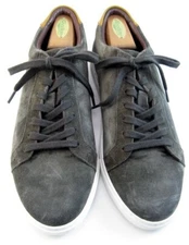 Allen Edmonds "COURTSIDE" Dress Suede Sneakers 10 B Grey WORN ONCE Disct (482N)