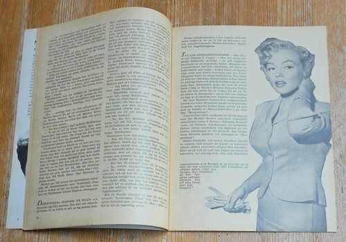Marilyn Monroe en couverture du magazine suédois Kriminal Journalen 1955 TOP ! - Photo 2/5